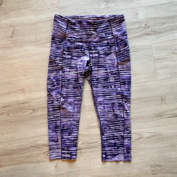 Lululemon Fast & Free Crop || *Nulux 19” size 8 - Picture 2 of 8